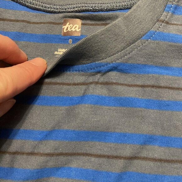 NWT Tea Collection Muscle Tank Mykonos Blue Size 8 - Picture 4 of 6